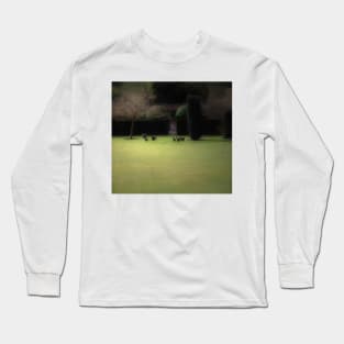 Hens in a Garden in Winter Long Sleeve T-Shirt